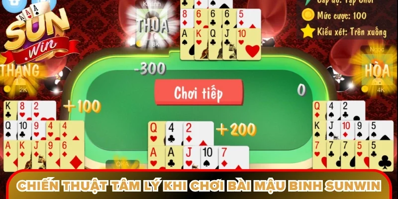 Chiến thuật tâm lý khi chơi bài mậu binh Sunwin