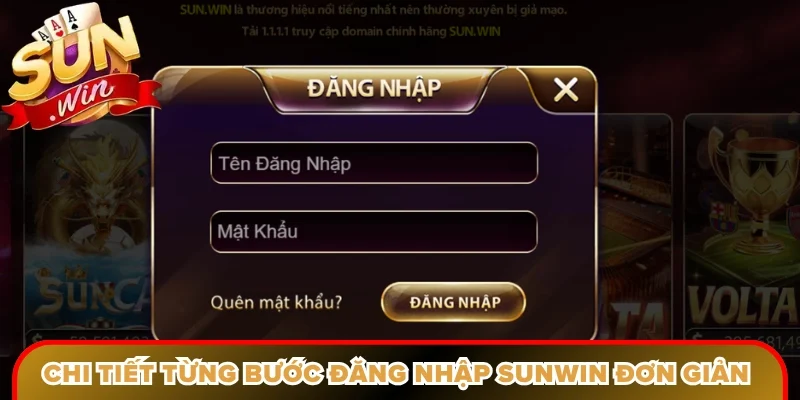 Chi tiết từng bước đăng nhập Sunwin đơn giản nhất