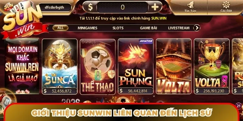 Giới thiệu Sunwin liên quan đến lịch sử
