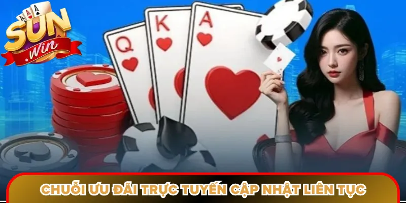 Chuỗi ưu đãi trực tuyến hấp dẫn cập nhật liên tục xuyên tháng