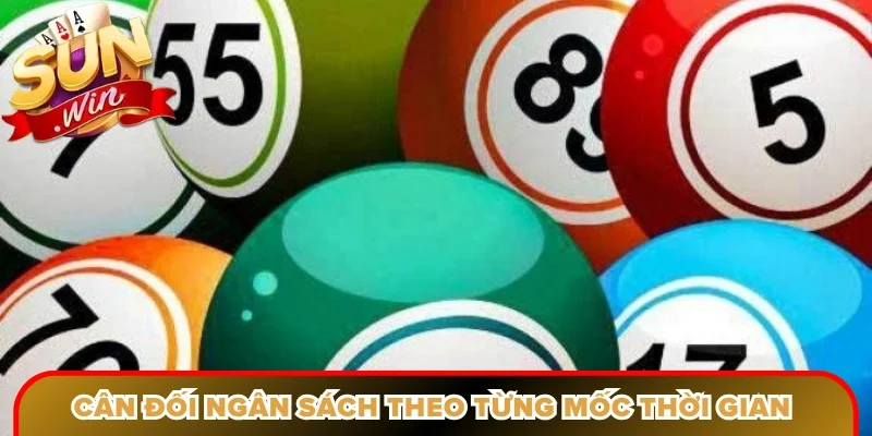 Cân đối ngân sách theo từng mốc thời gian hợp lý
